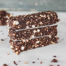 Barres tendres choco-noisette sans cuisson, santé et végétalienne