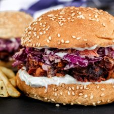 Burger Jackfruit BBQ vegan