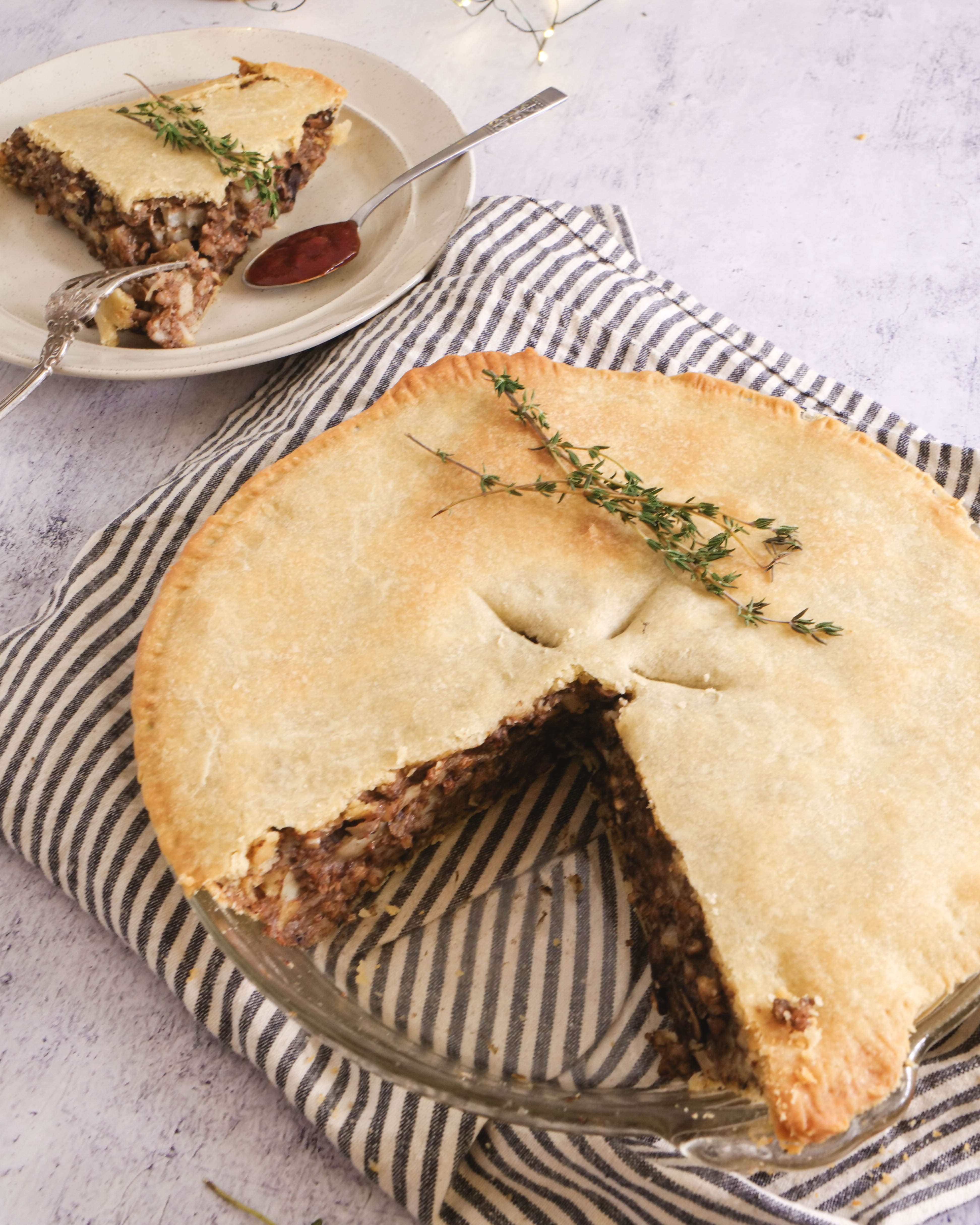 Tourtière végétalienne - Recettes véganes d'automne