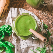 Smoothie vert aux épinards